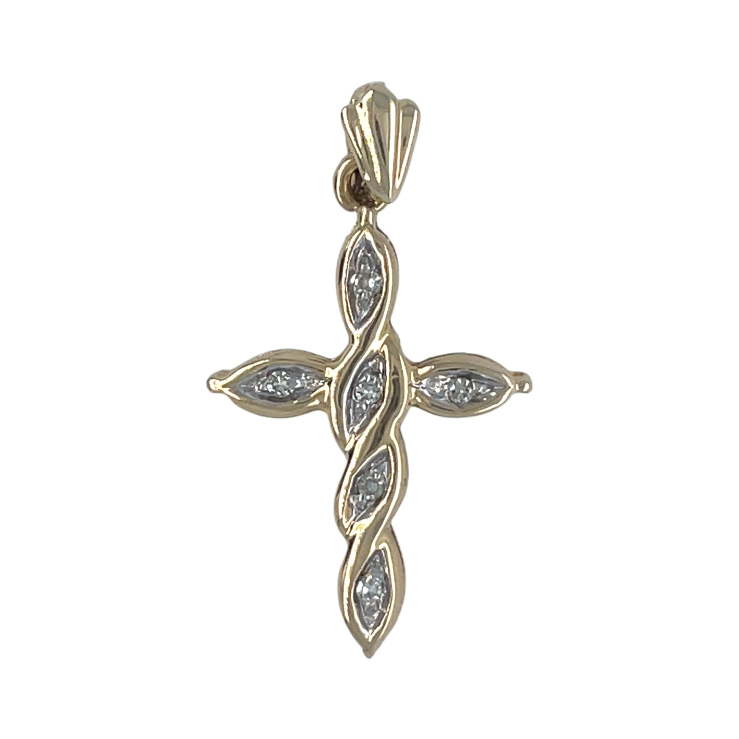6 Diamond Cross Charm