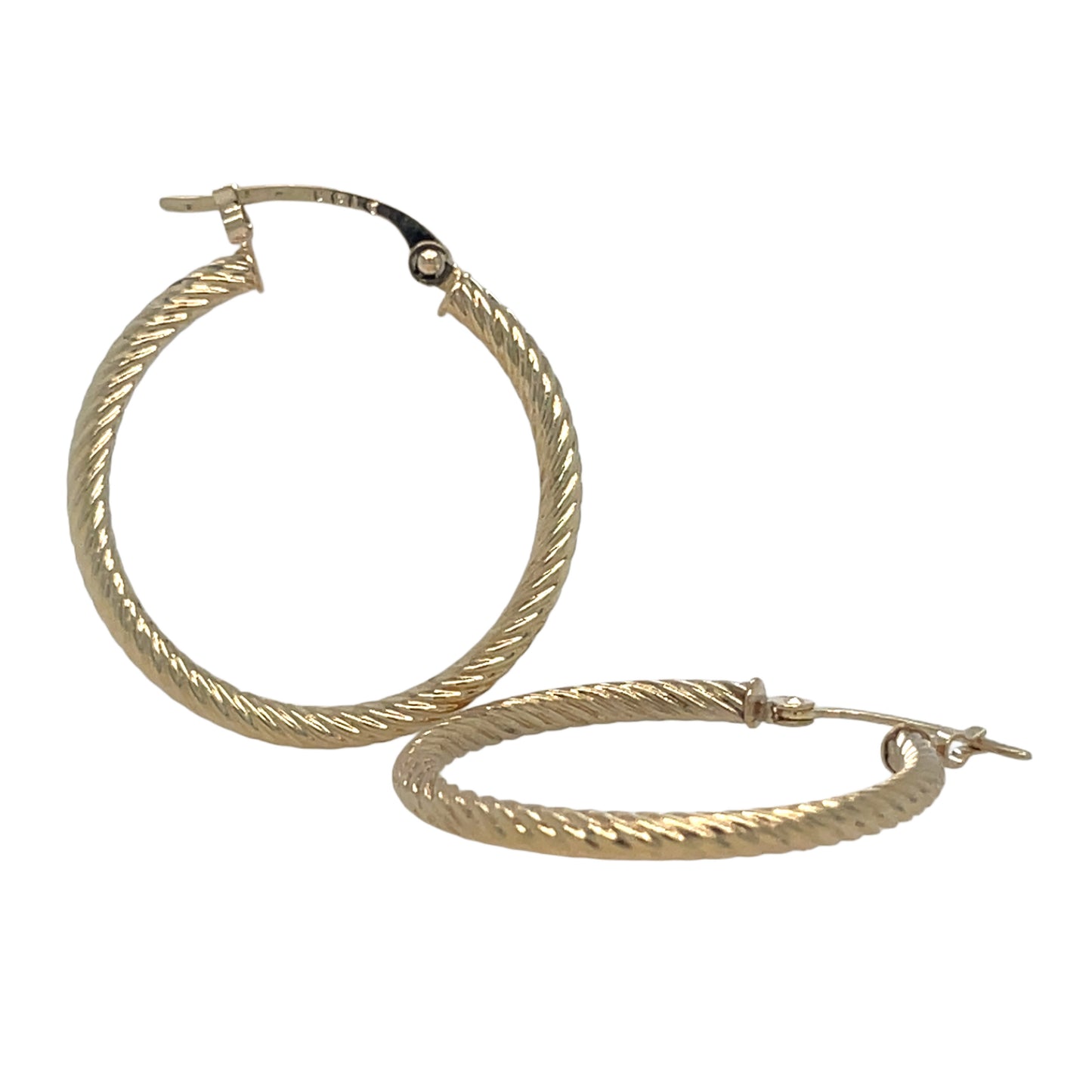 Twisted Wire Hoop Earrings