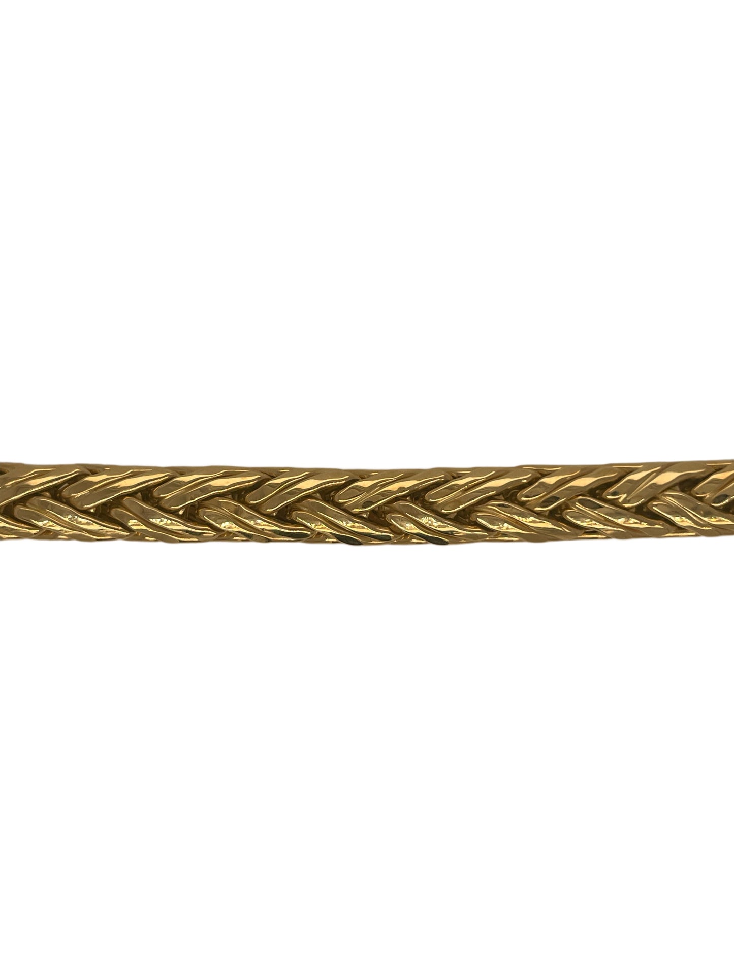 Woven Bracelet w/Toggle Style Clasp w/ 2 Sapphires