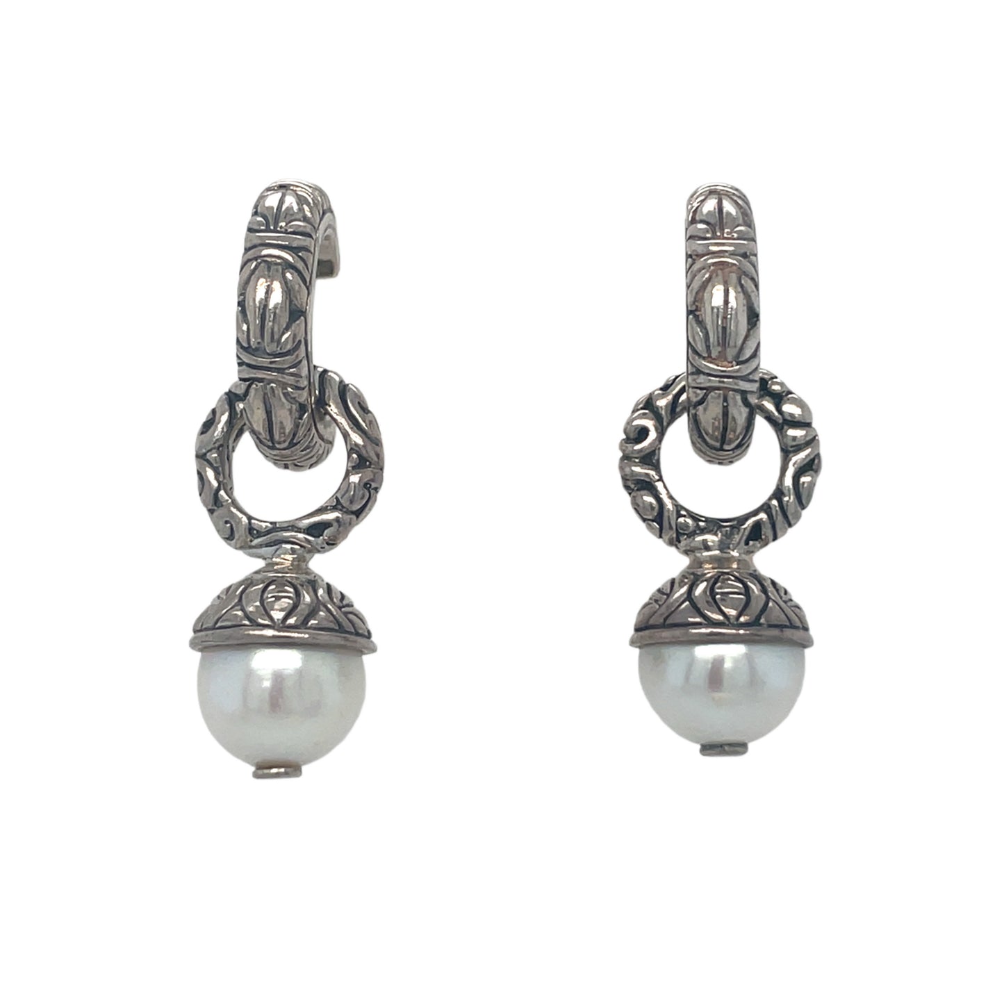 Pearl Dangle Earrings in Sterling