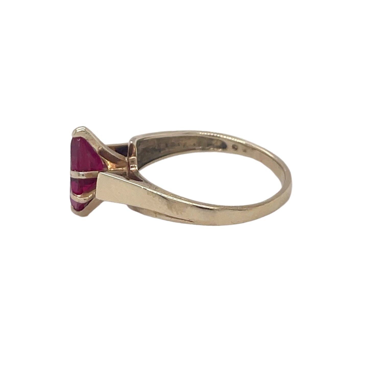 Marquise Created Ruby Ring