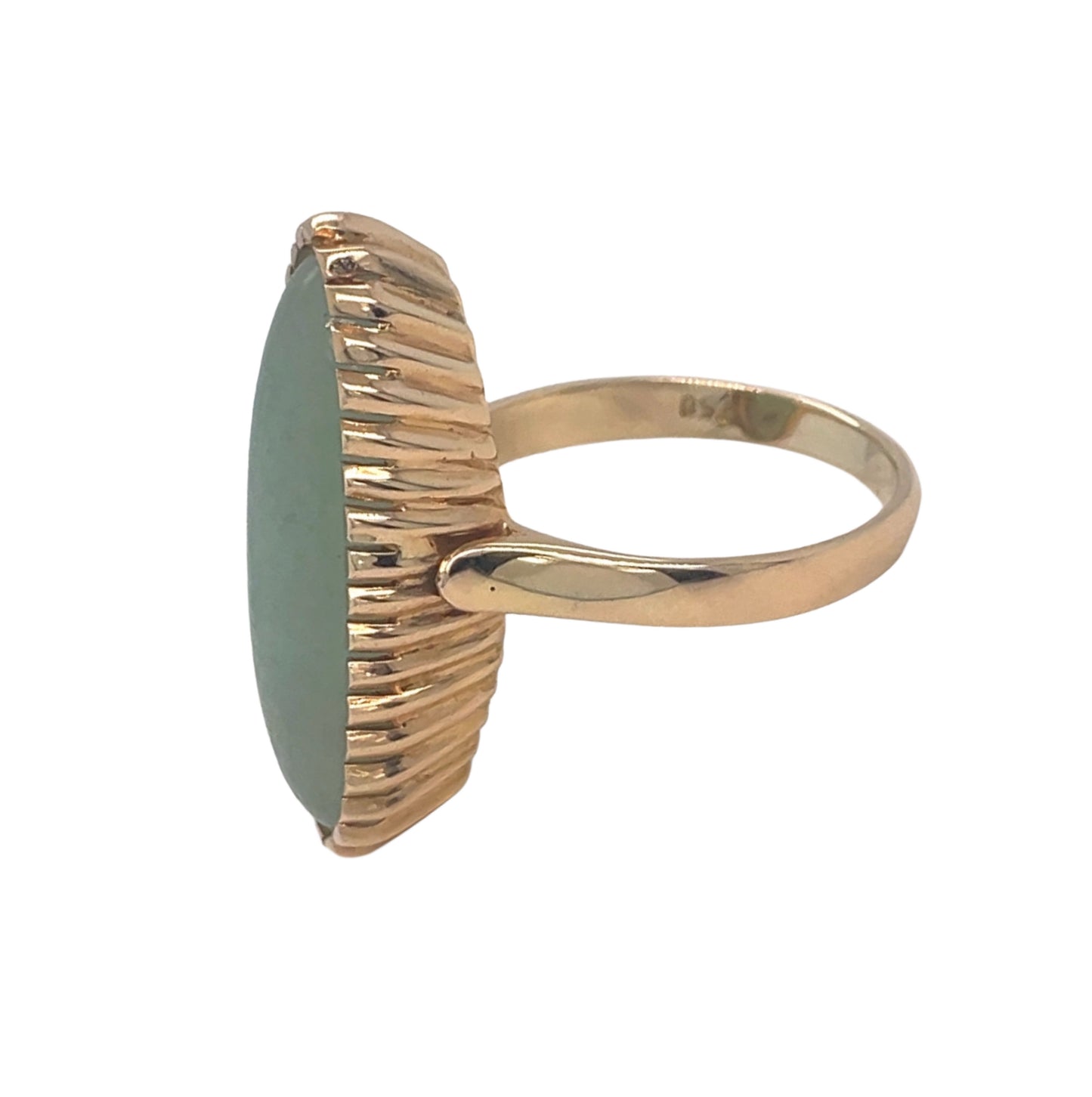 Marquise Shaped Jade Ring