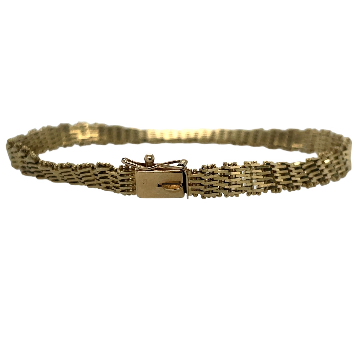 7" Diamond Cut Mesh Bracelet