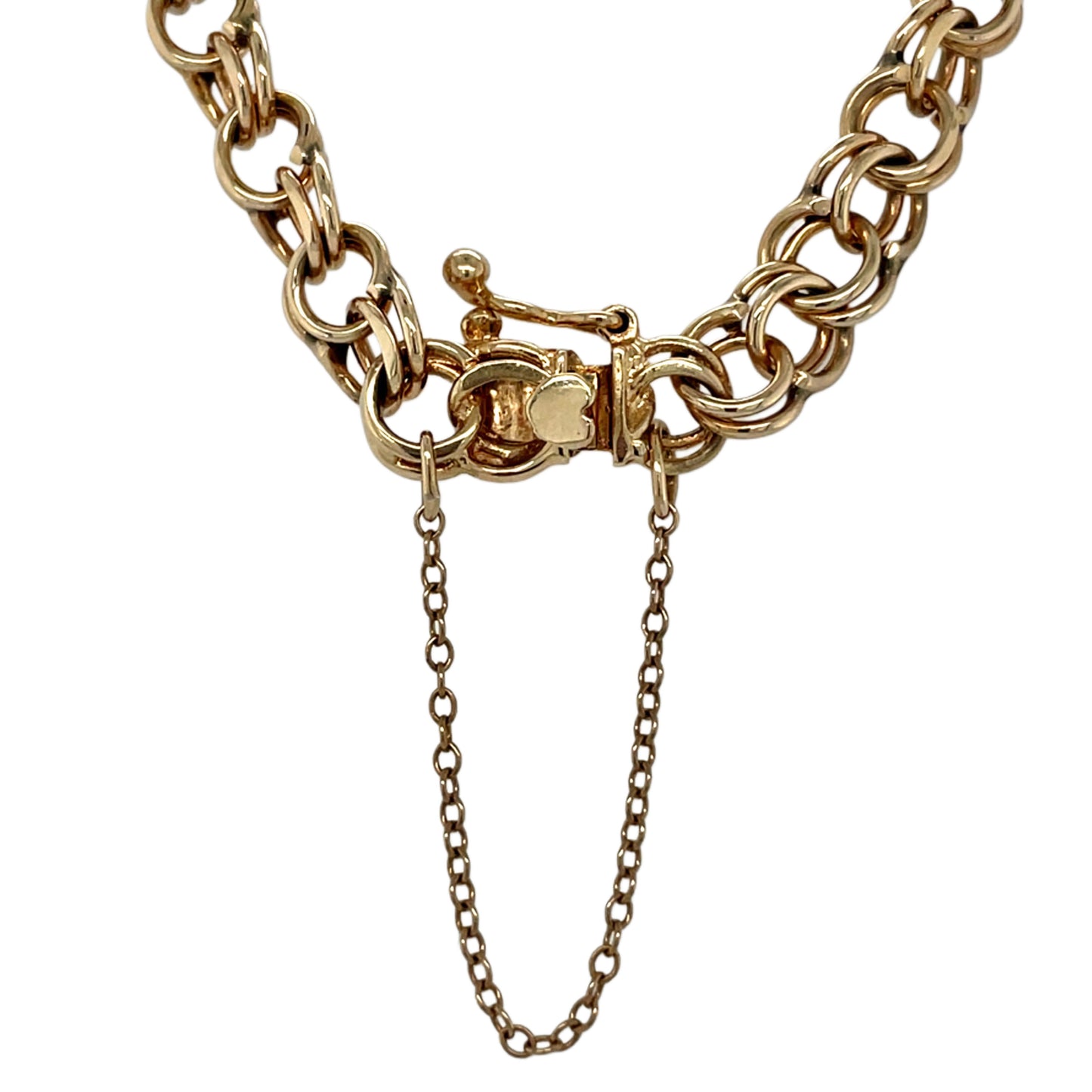 Double Spiral Charm Bracelet 7"