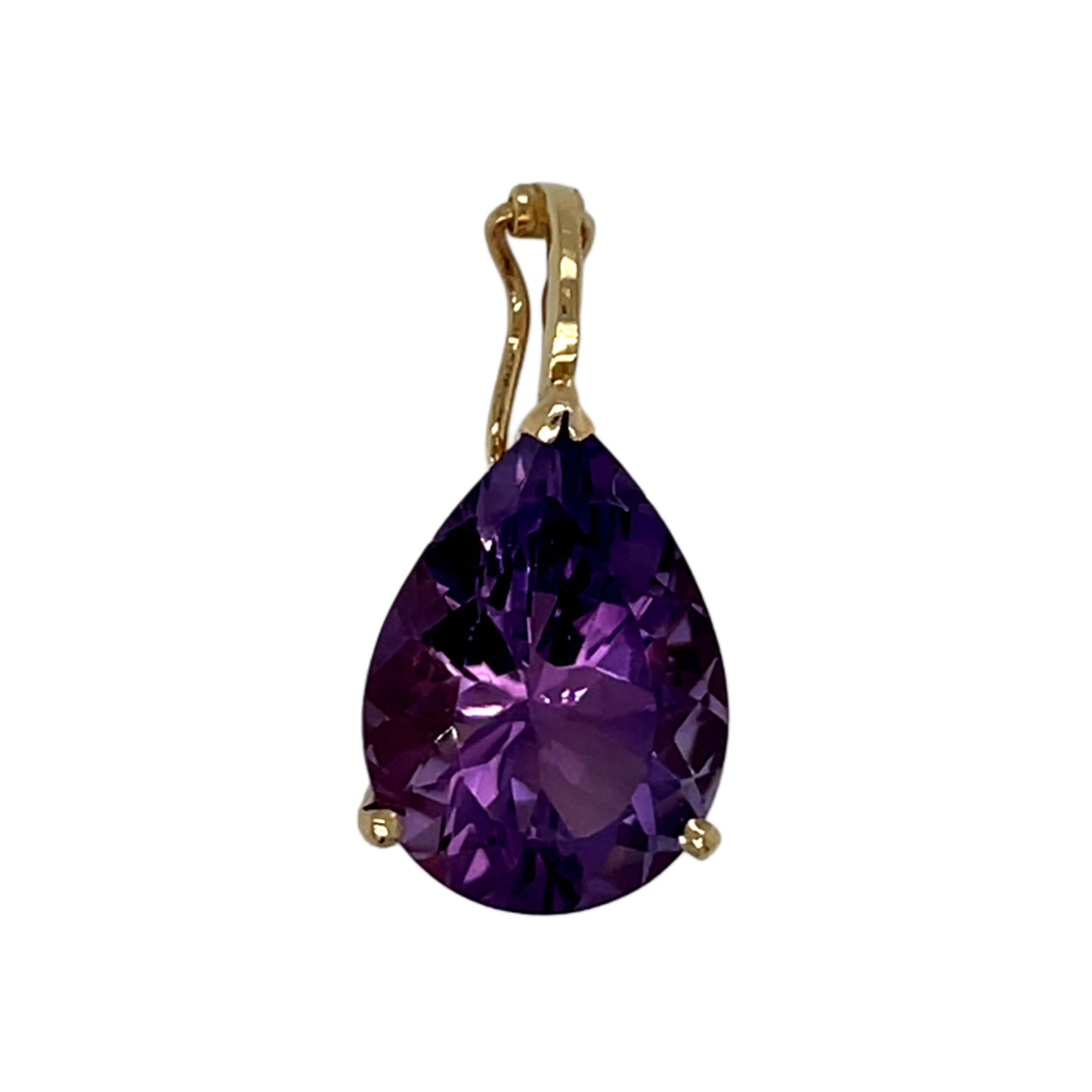 Pearshape Amethyst Slide