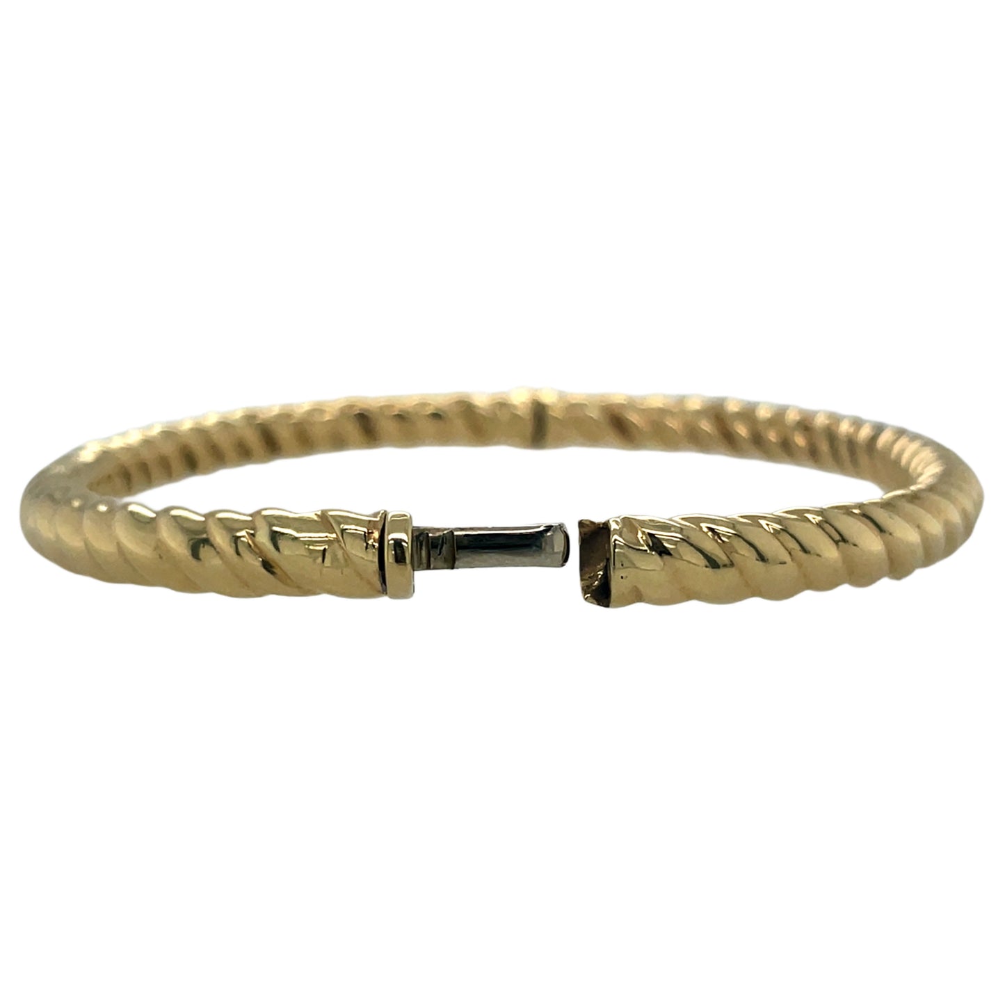 Ribbed Bangle Bracelet