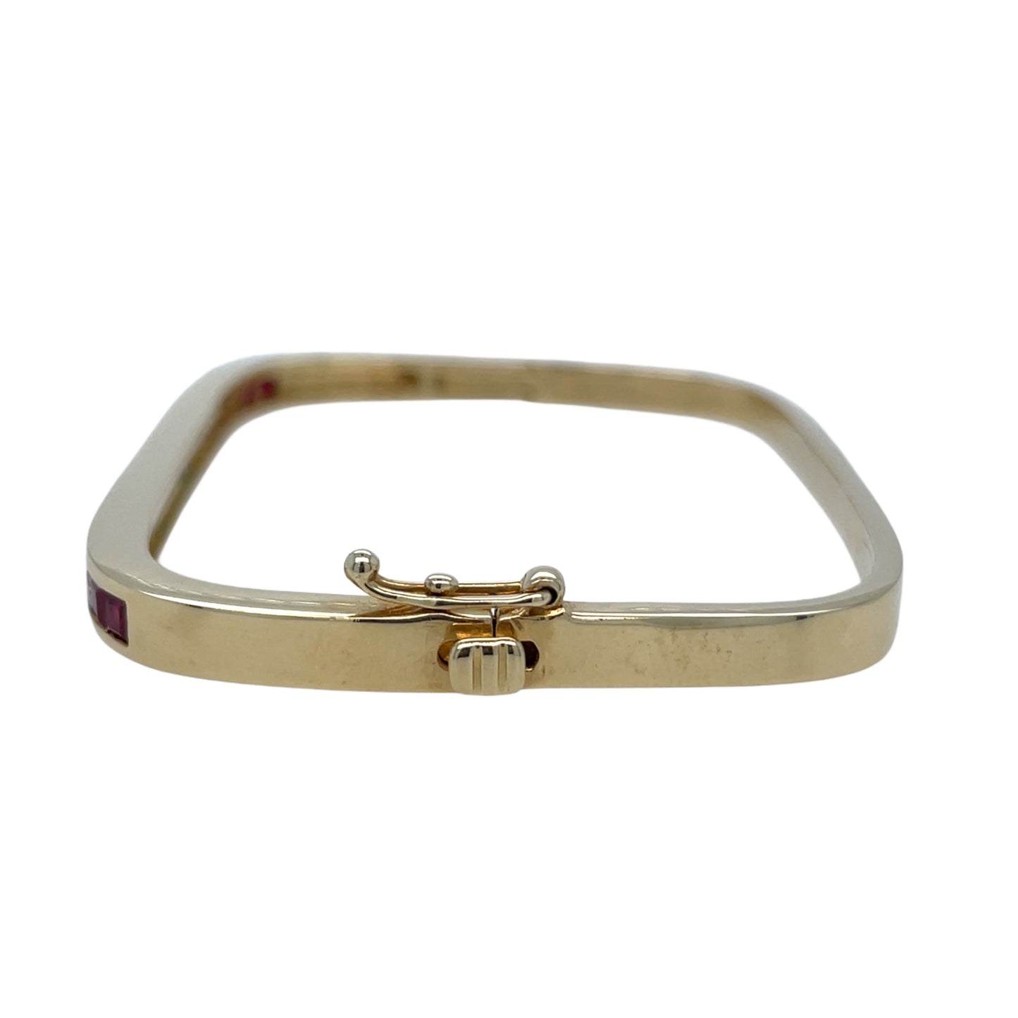 Ruby, Emerald, Sapphire & Diamond Bangle Bracelet