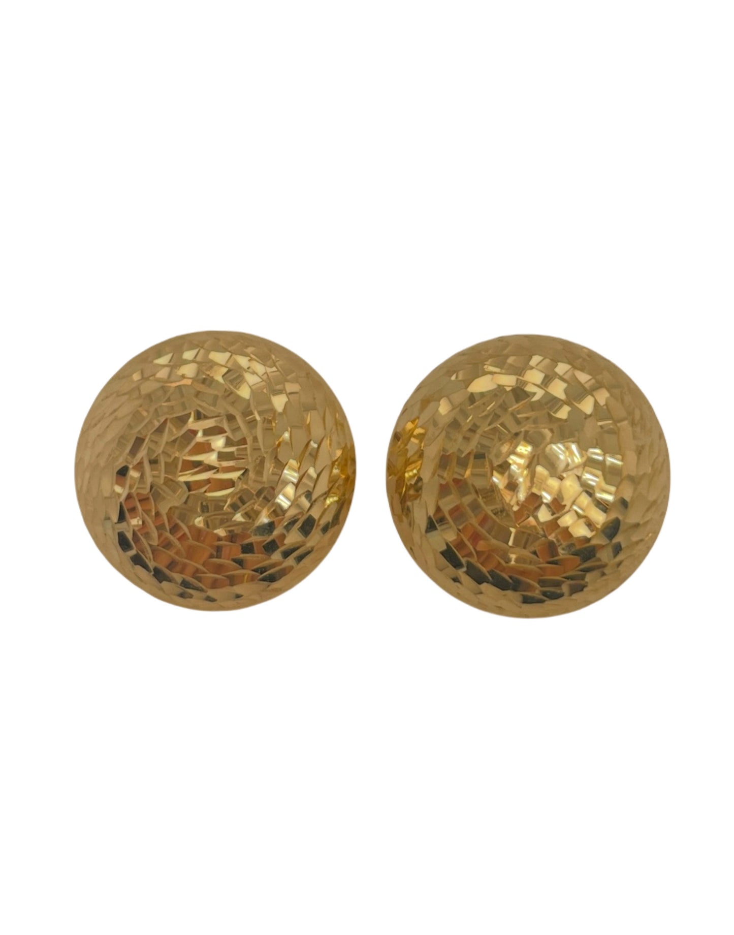 Hammered Dome Earrings
