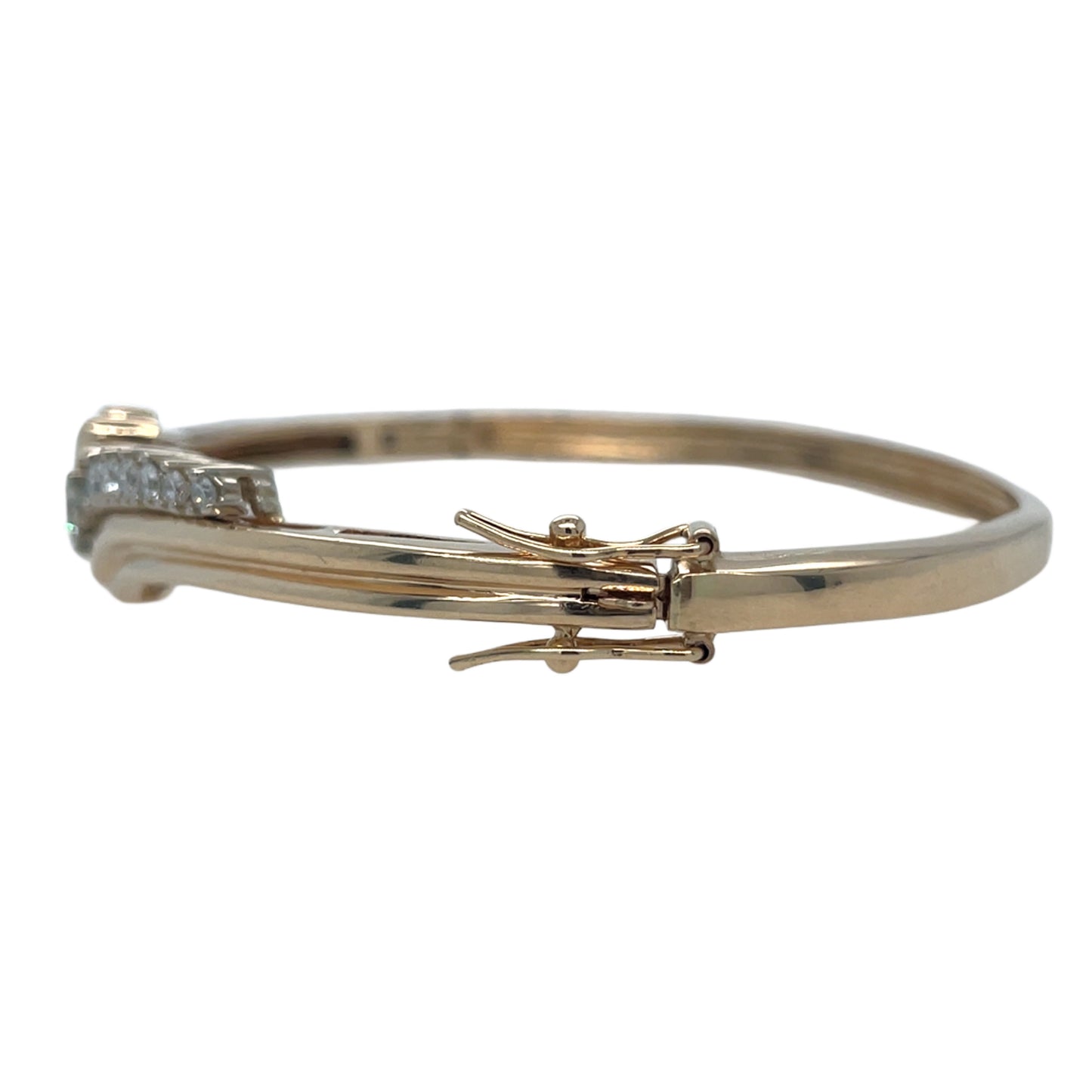1 Carat Diamond By-Pass Bangle Bracelet