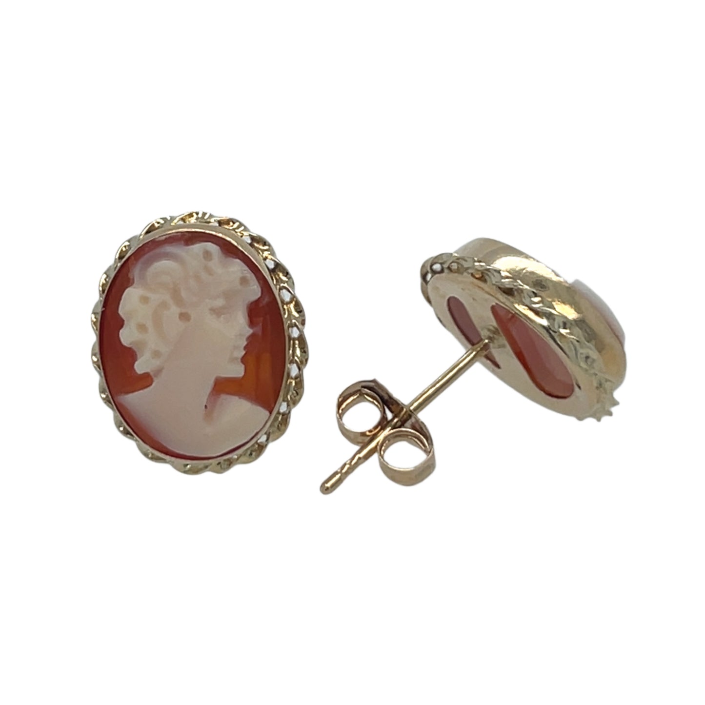 Oval Cameo Earrings