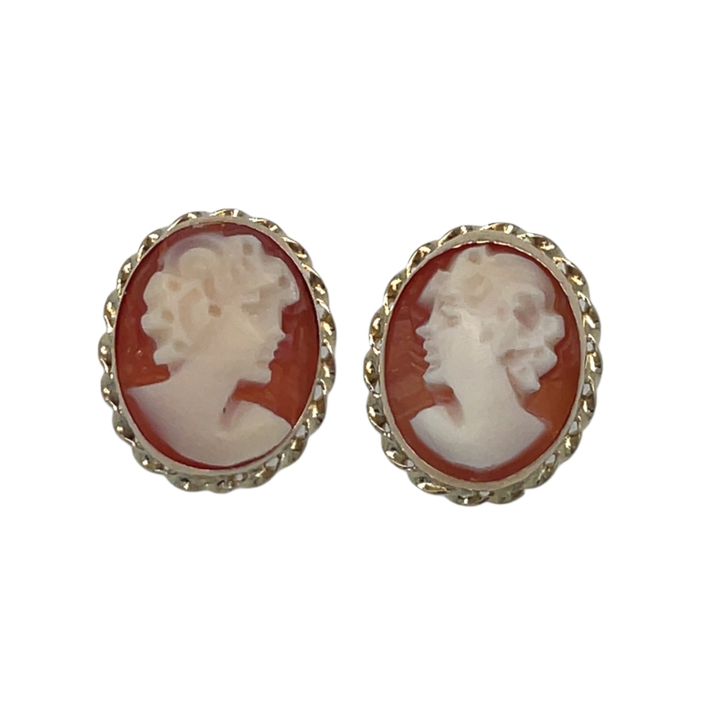 Oval Cameo Earrings