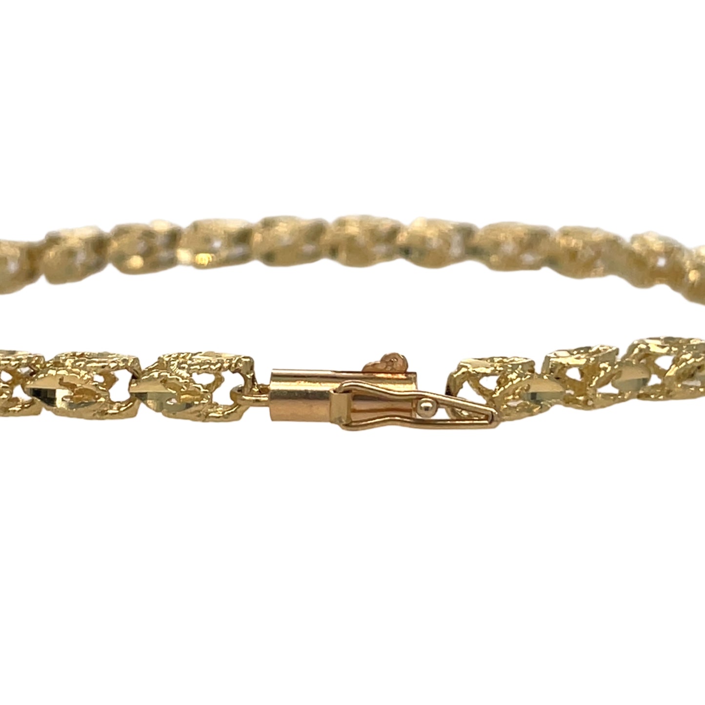 Diamond Cut Marquise Link Bracelet