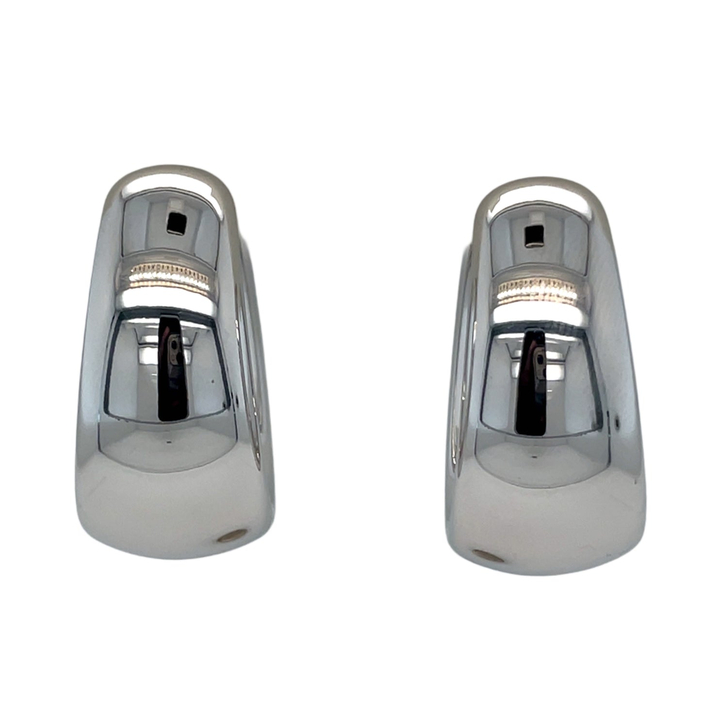 Wide Tapered Hoop Earrings