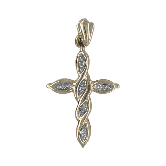 6 Diamond Cross Charm