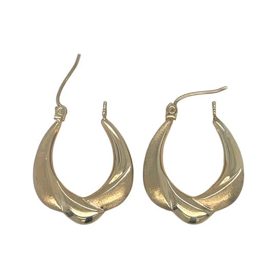 Satin & Polished Hoop Earrings