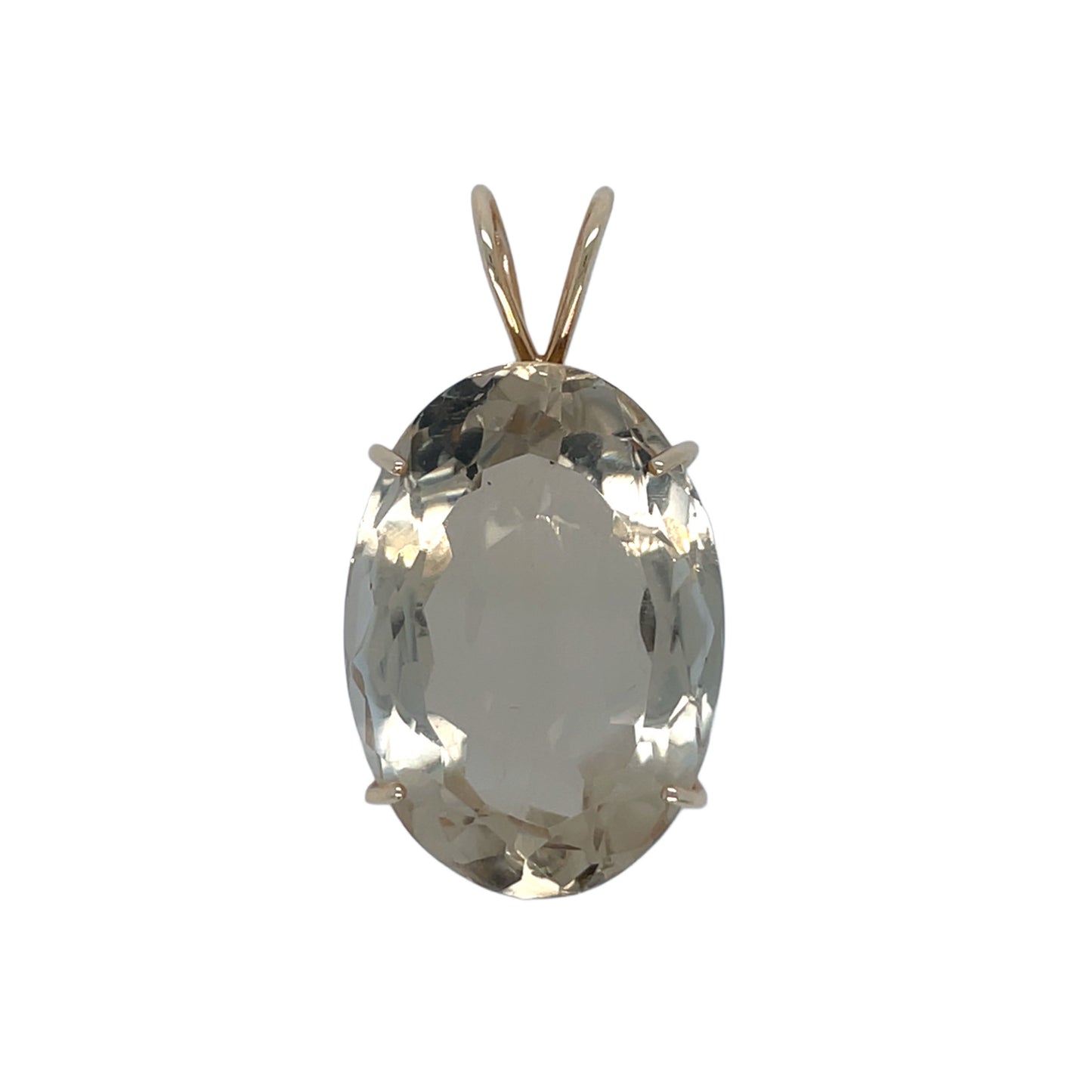 Oval Smokey Topaz Pendant