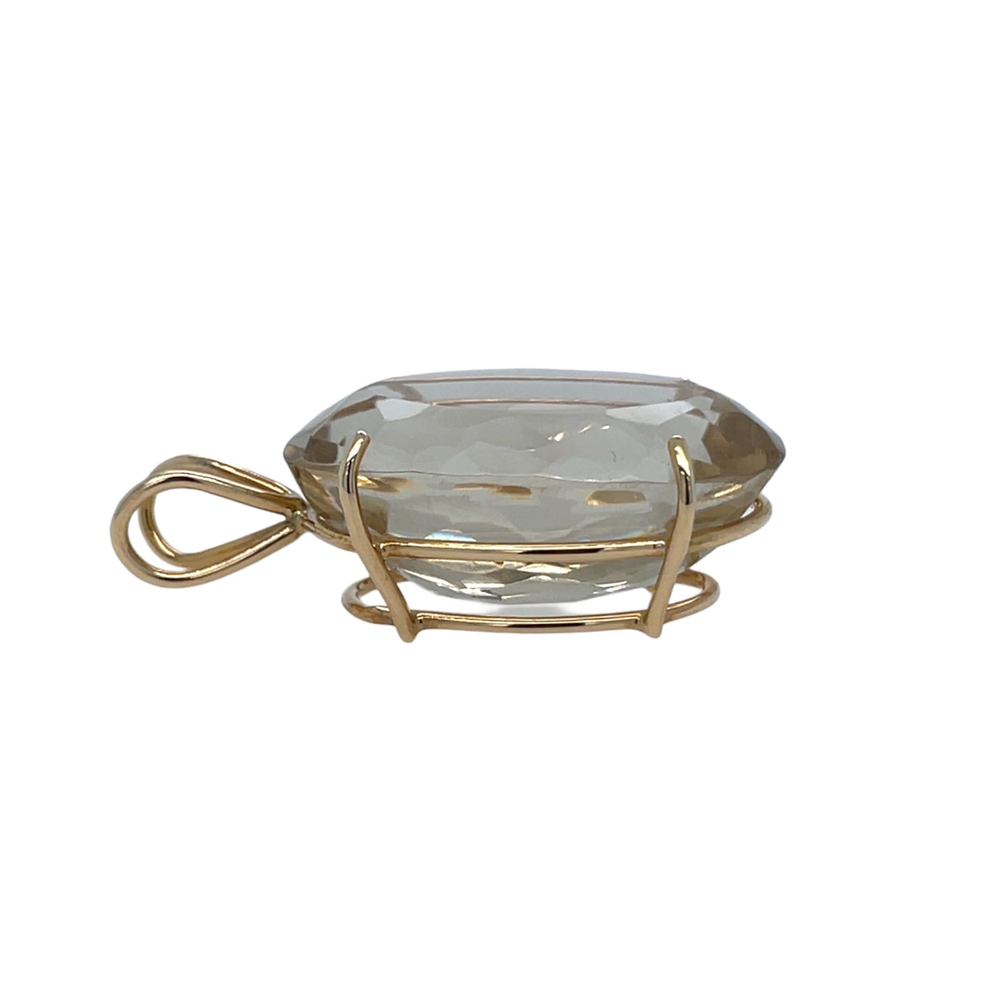 Oval Smokey Topaz Pendant