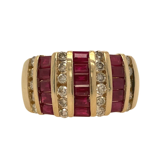 Ruby & Diamond Wide Band